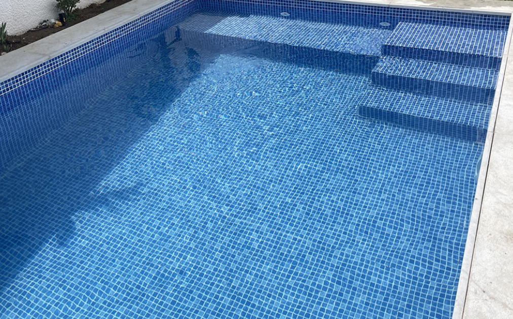 Pool With Blue Pool Liner