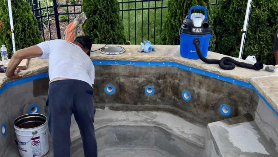 Thick-reinforced-PVC-membrane-installing Thick Reinforced PVC Membrane Installing