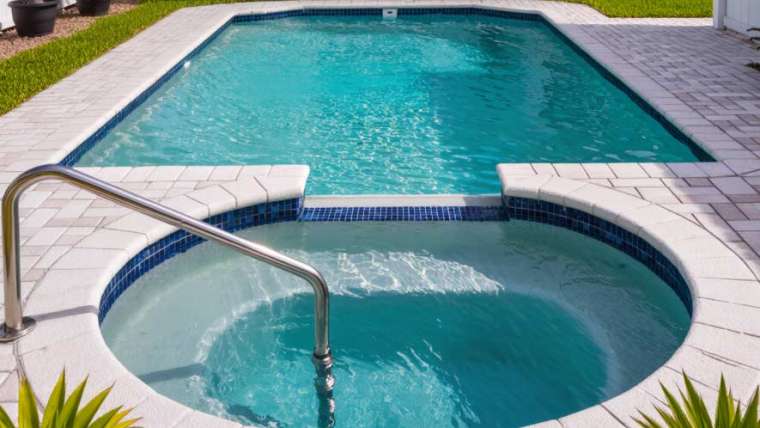 Pool handrails
