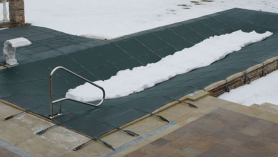 a-pool-cover-under-the-snow-layer A Pool Cover Under the Snow Layer