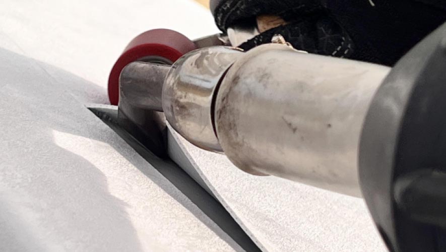 Butt-welding-of-PVC-membrane Butt Welding of PVC Membrane