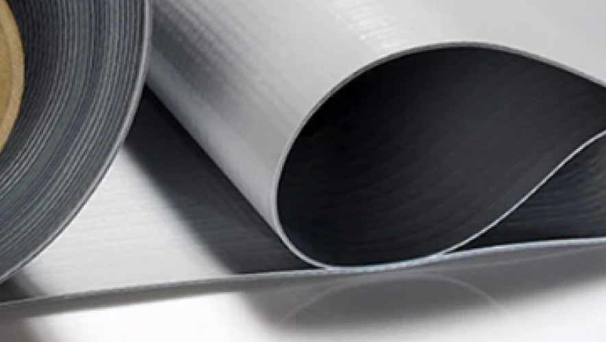 Roll with thick reinforced PVC membrane Roll with thick reinforced PVC membrane