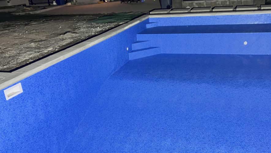 Pool Liner in the ICF Swimming Pool