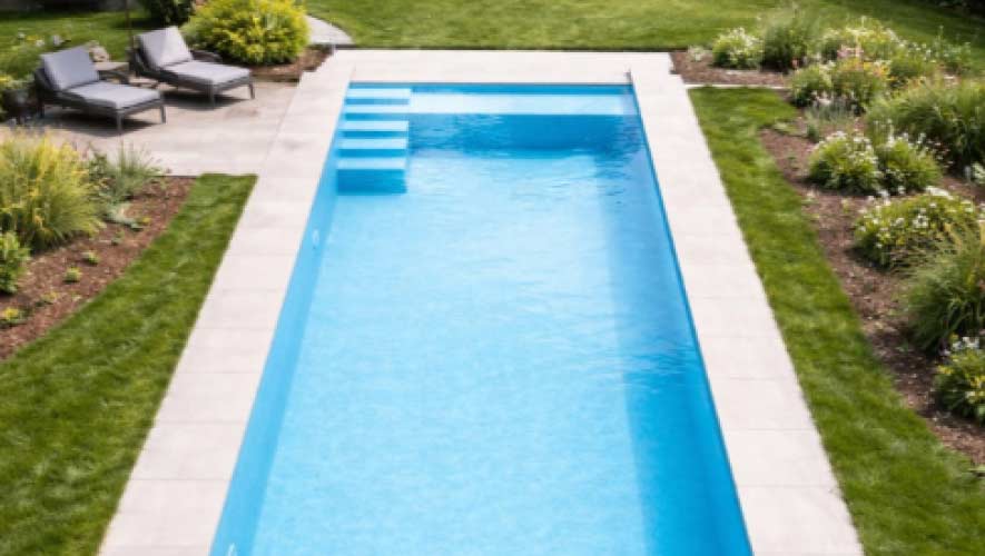 Pool with Thick 60 Mil Pool Liner