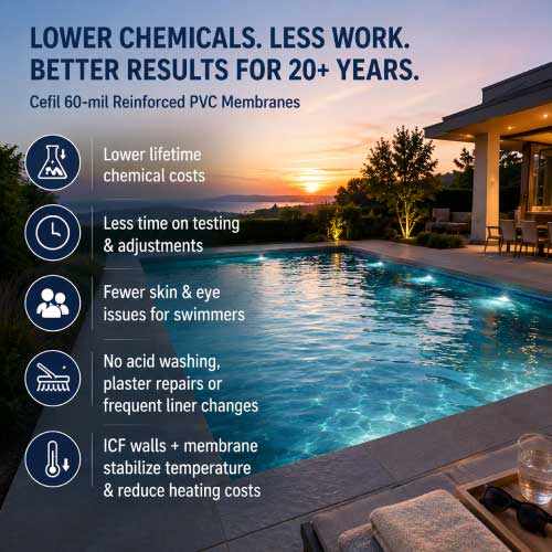 60-Mil PVC Membranes: Lower Chemicals, Less Work, Better Results For 20+ Years