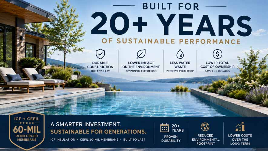 Pools Built for 20+ Years of Sustainable Performance
