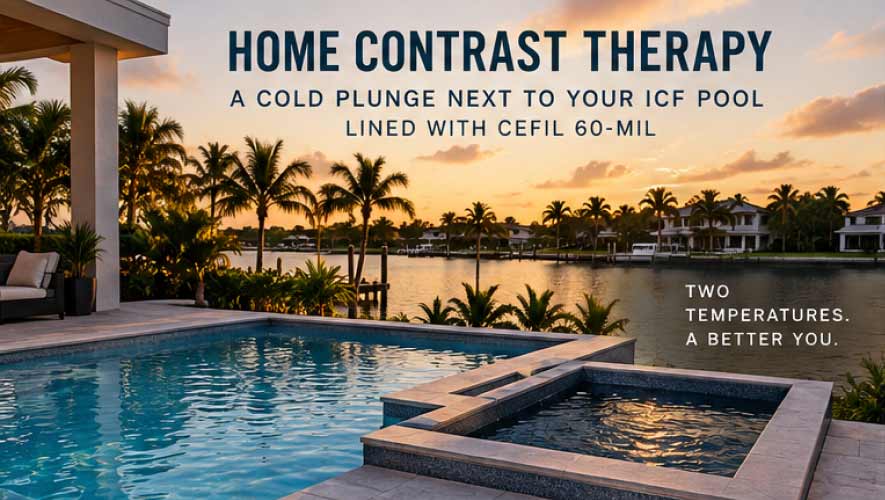 Home Contrast Therapy: A Cold Plunge Next to Your ICF Pool
